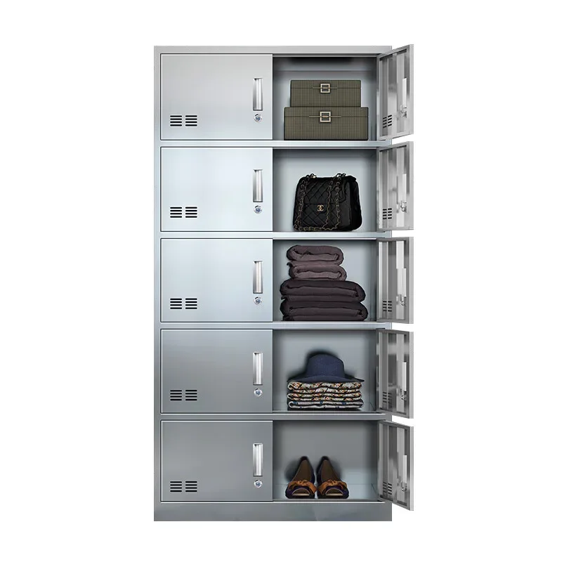 Edelstahl 304, Spind, staubfreie Werkstatt, Personal, Schließfächer, Kantine, Esszimmer, Schränke, Speiseteller,