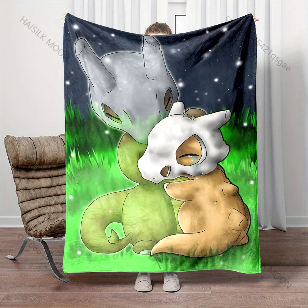 

Одеяло с принтом Pokemon Cubone, 6 размеров, 4-сезонное мягкое пушистое одеяло для детей и взрослых, одеяло для дивана-кровати, одеяло для путешествий, кемпинга