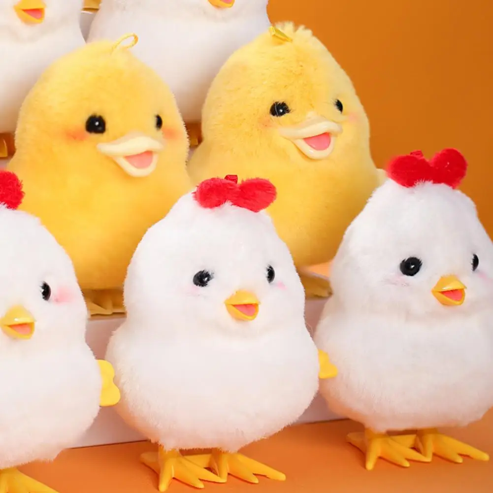 

Adults Chick Toy Wind-up Plush Chick Frog Toy Set Clockwork Spring Jumping Chicken Dolls Party Favors for Children Adults No