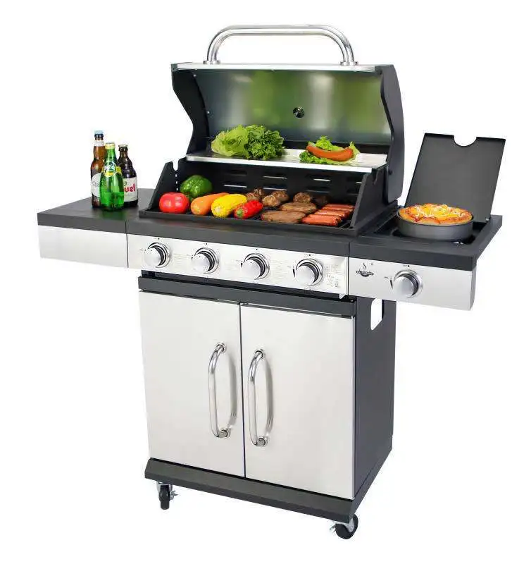 Outdoor Gas Home Patio American Stainless Steel Smothered Meat Gas Bbq Gril