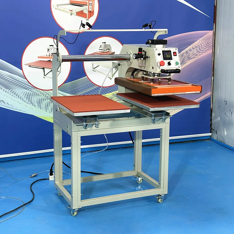 

Ready To Ship 16x24 High Quality Large Format Pneumatic Heat Press Machine 40x60 Double Station With Laser Alignment