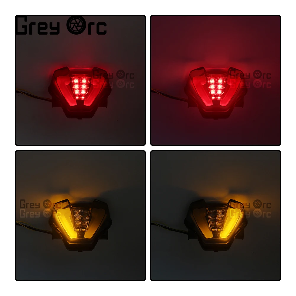 For Yamaha MT 07 MT07 2021-2023 Motorcycle Accessories Rear LED Taillight With Brake Turn Signal Lamp Tail Light Integrated