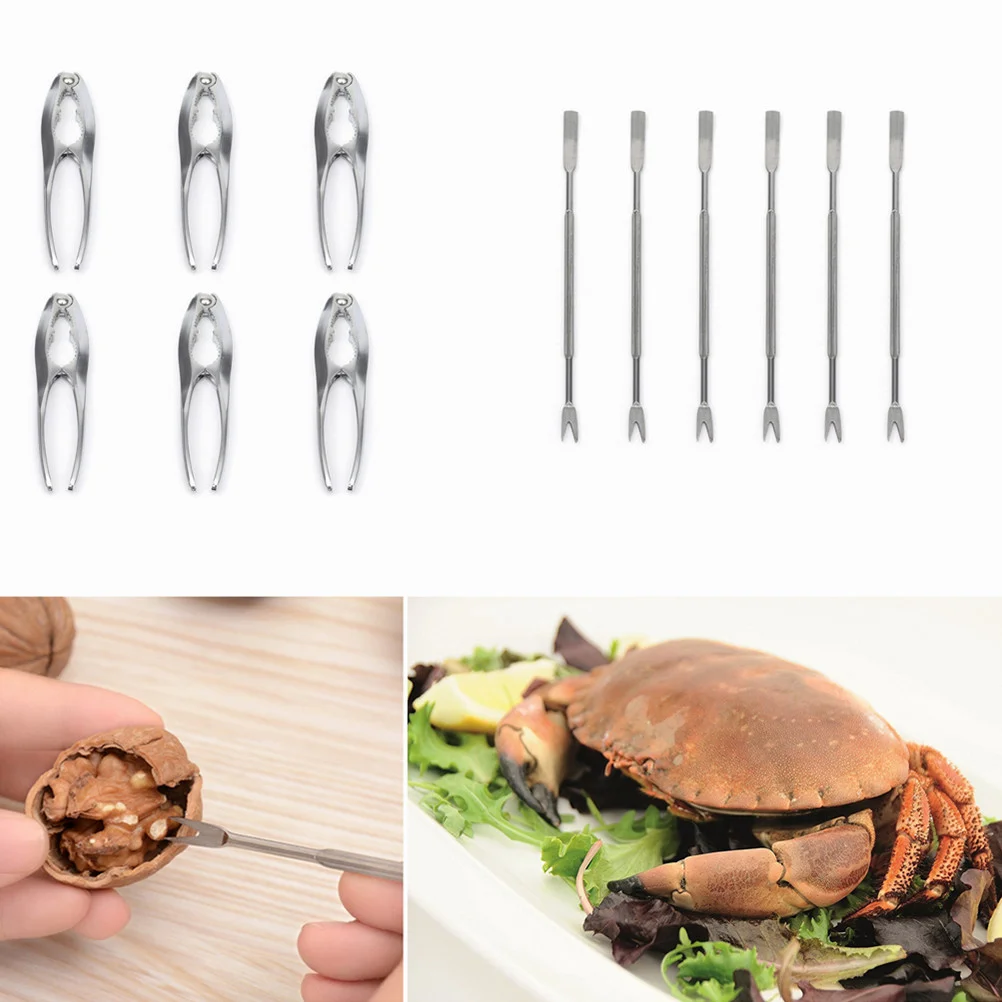 Opener Nut Cracker Seafood Tools Zinc Alloy Nutcracker Picks Silver Lobster