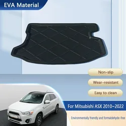 Car Rear Trunk Storage Pad For Mitsubishi ASX RVR XB 2010~2022 Anti-Dirty Rug Boot Mat Cargo Liner Cover Auto Interior Accesorio