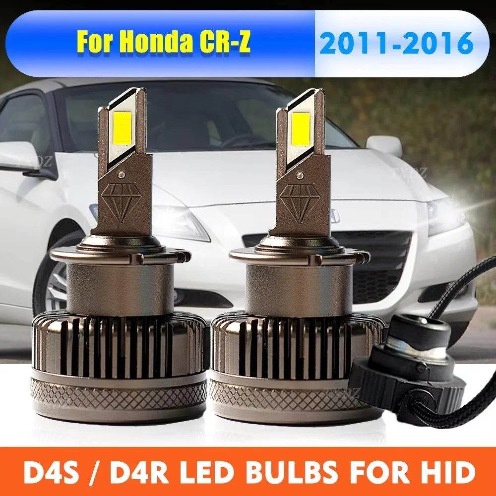 

Светодиодные лампы для фар D4R D4S, 6000K, 55W, Turbo Lights, автомобильные лампы, комплект для замены HID Xenon, Plug&Play, для Honda CR-Z 2011-2016
