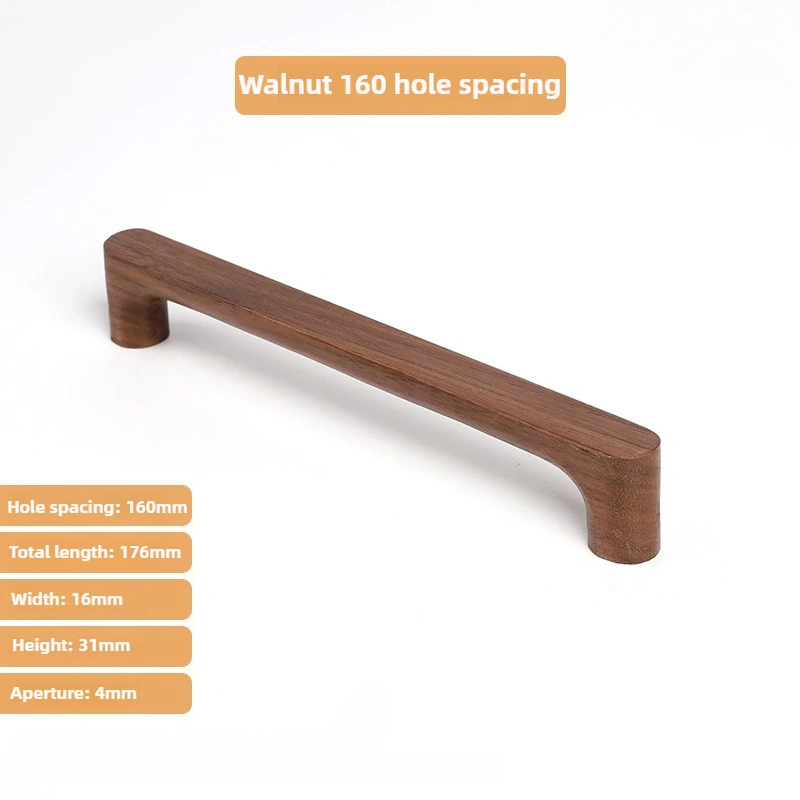 Nordic Houten Massieve Hardware Pull Meubelgrepen Beukenhout Keukenkast Handgrepen Garderobe Kast Ladeknoppen