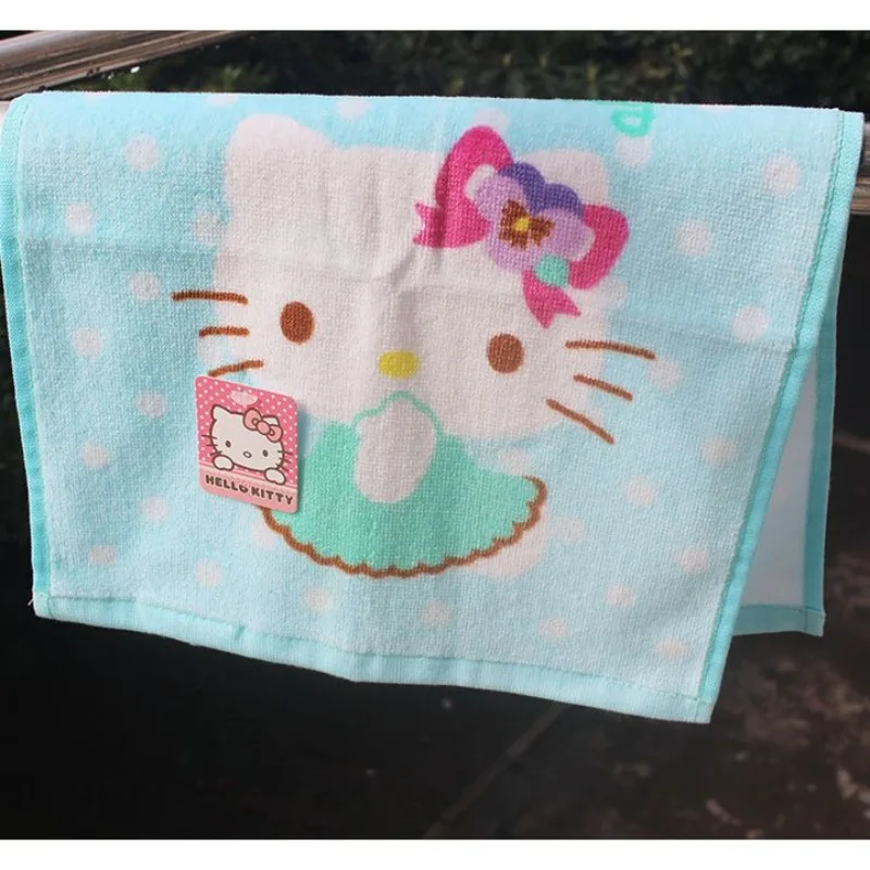 Hello kitty boys and girls new sweet and cute creative cartoon printing soft, comfortable and skin-friendly pure cotton towel