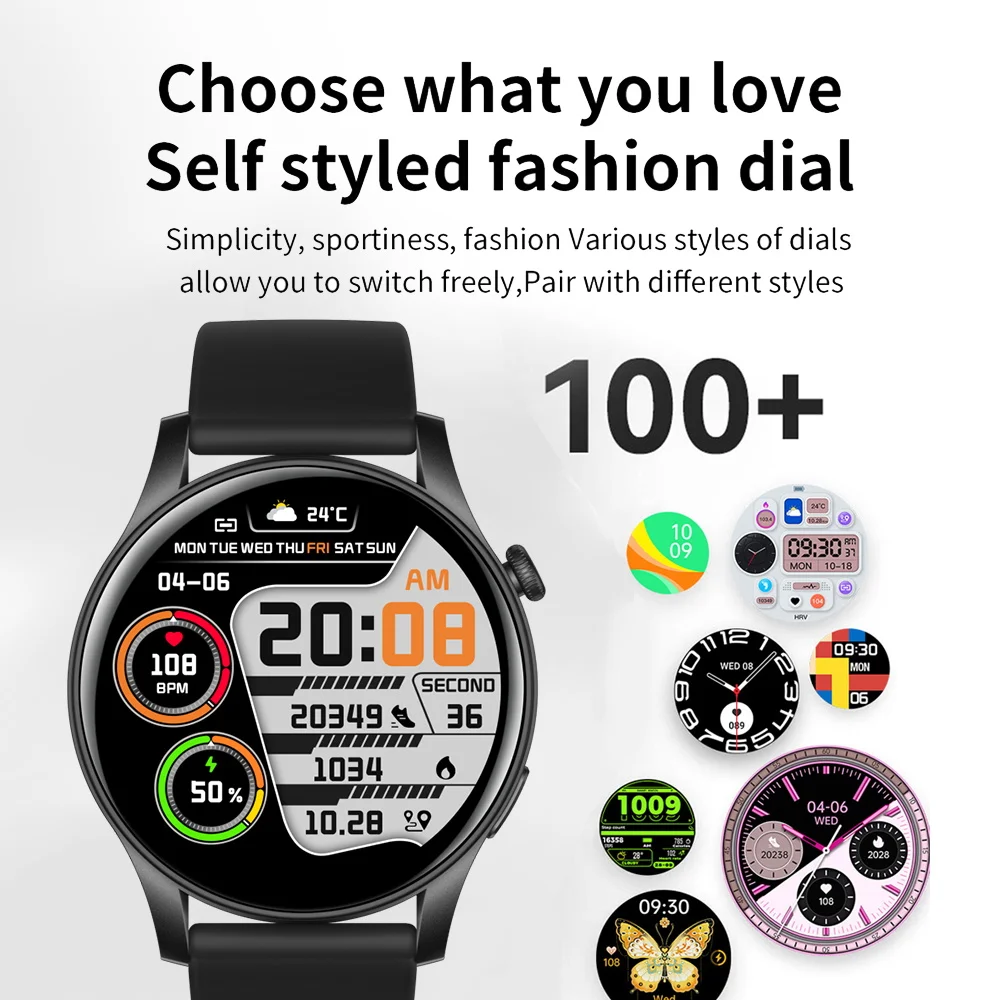 SKMEI-reloj inteligente con Pantalla AMOLED de 250mAh, accesorio de pulsera resistente al agua IP67 con control del ritmo cardíaco, seguimiento de llamadas, Bluetooth, compatible con android e ios, 1,43 pulgadas