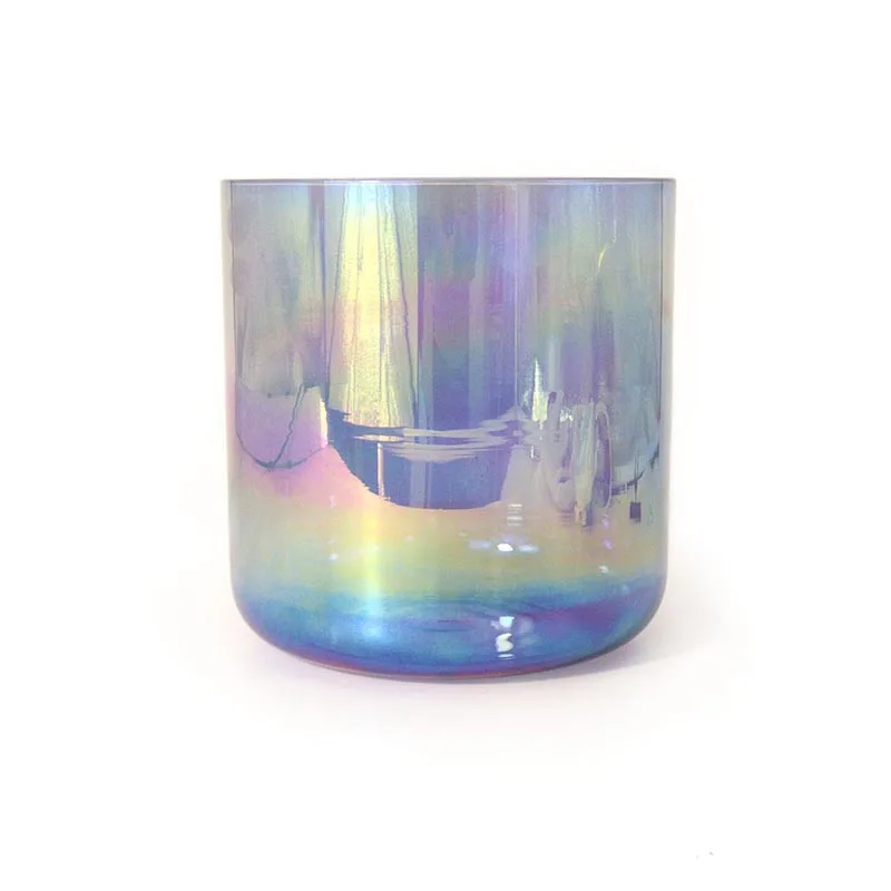 

Blue Transparent Quartz Crystal Singing Bowl Gong Yoga Sound Healing Percussion Instrument Crystal Music Bowl