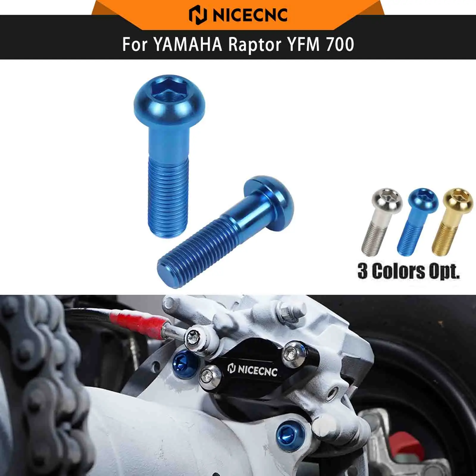 M10x1.25mm ATV Motorcycle Nut Bolts For YAMAHA Raptor 700 YFM 700 R 2020 YFM 2013-2017 YXZ 1000R SS SE 2017-2019 Rust Protection