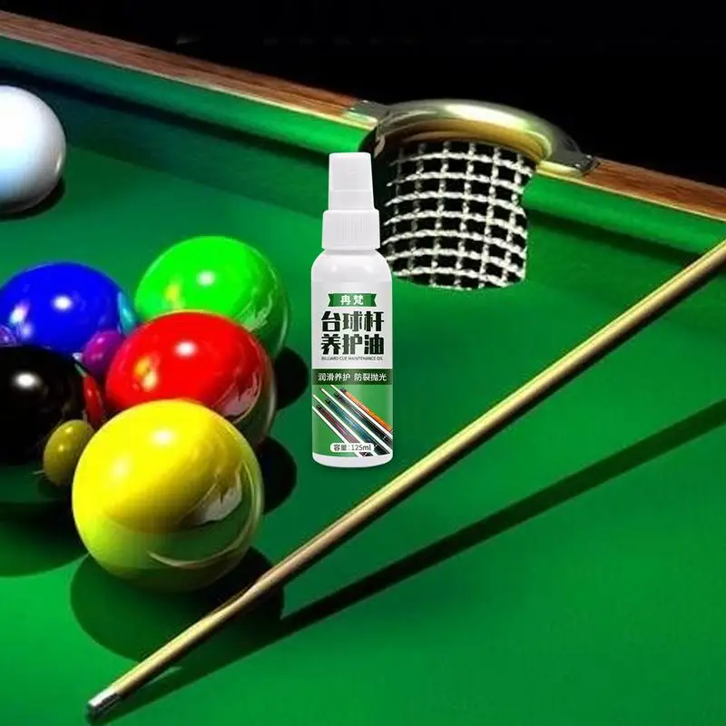 

Pool Cue Cleaner 125ml Shaft Cleaner And Burnisher Billiards Cue Shaft Polisher Anti Cracking Pool Cue Shaft Polish For Smooth