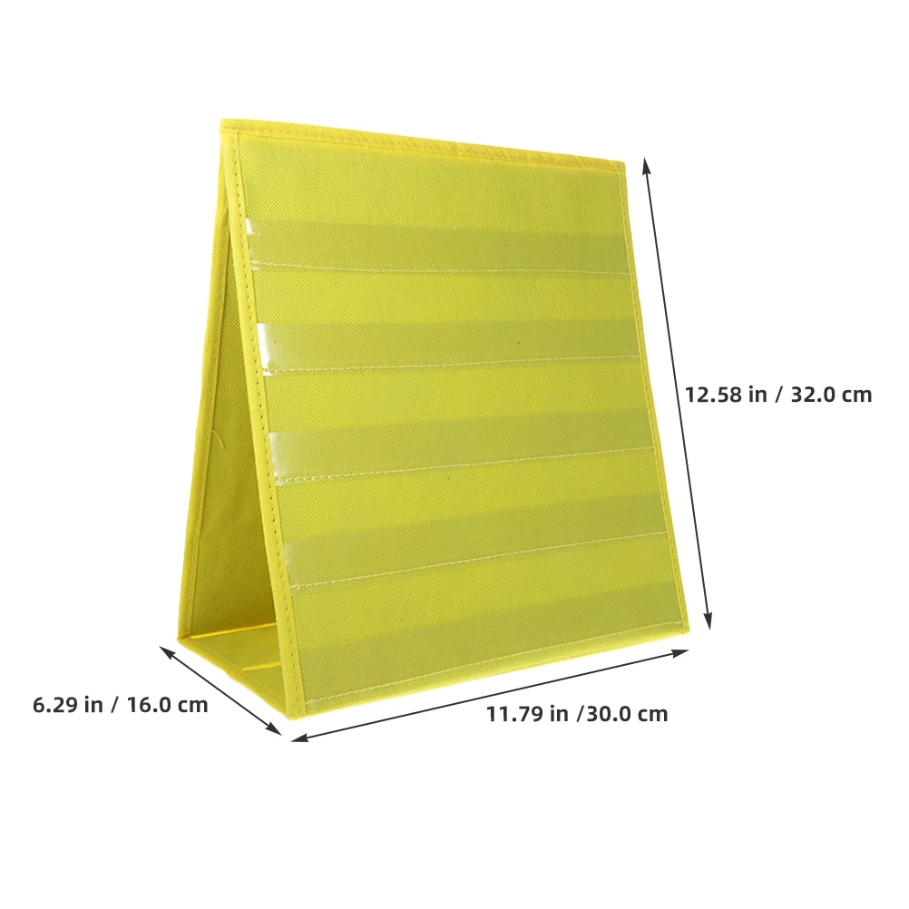 2 PCS Card Insert Teaching Aids Educational Pocket Chart Classroom Display Math Portable Desktop Stand Slot Jobs Child