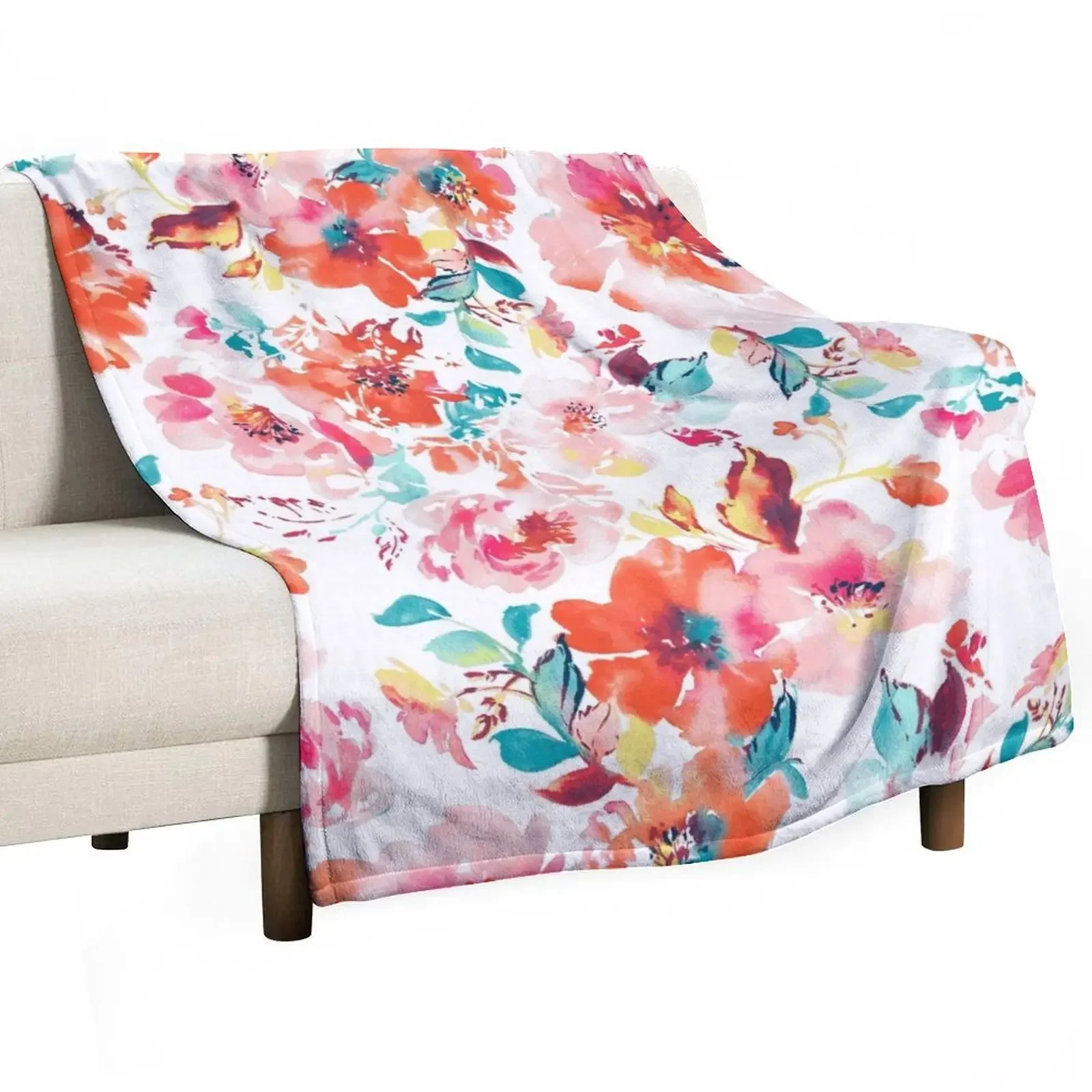 

Dancing Blooms Throw Blanket Decorative Beds anime Blankets For Bed Blankets