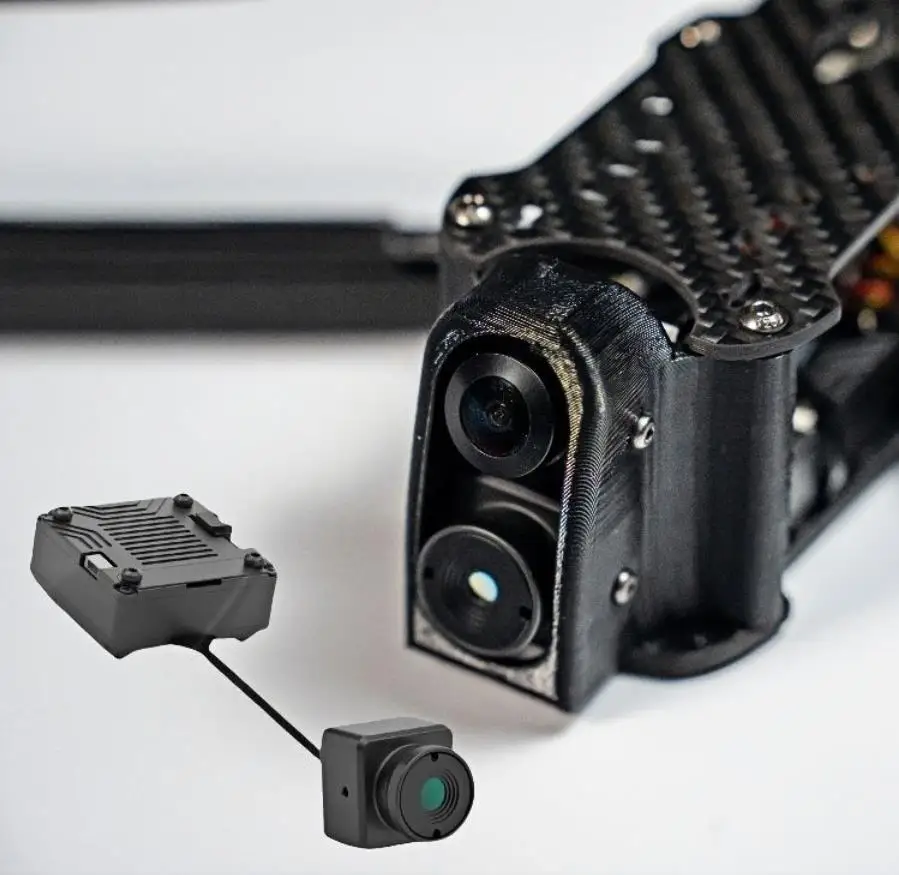 كاميرا CADDX Infra V2 كاميرا ليلية بدون إضاءة تناظرية VTX Kit 0 Lux Super WDR 1500TVL 131 ° FOV مستشعر أبيض وأسود لطائرة بدون طيار FPV #1