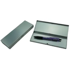 180*67*20mm Aluminum Stationery Box Metal Storage Pen Box Portable Pencil Case Stationery Organizer Perfect for Students Office