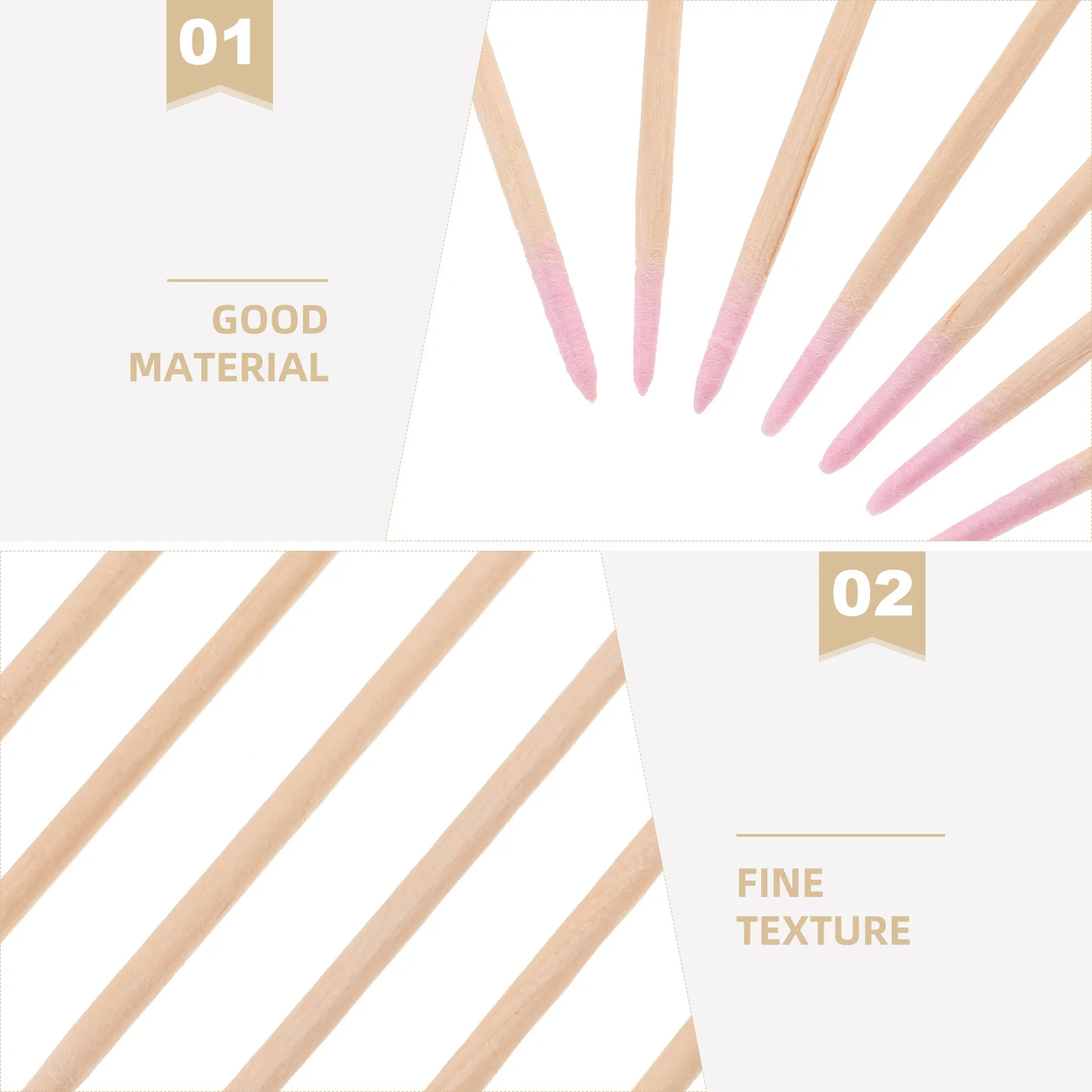 1500 قطعة مسحات القطن الحاجب مزدوجة نهاية وأشار نصائح الدقة قضيب لملحقات الأظافر Microblading الجمال #3