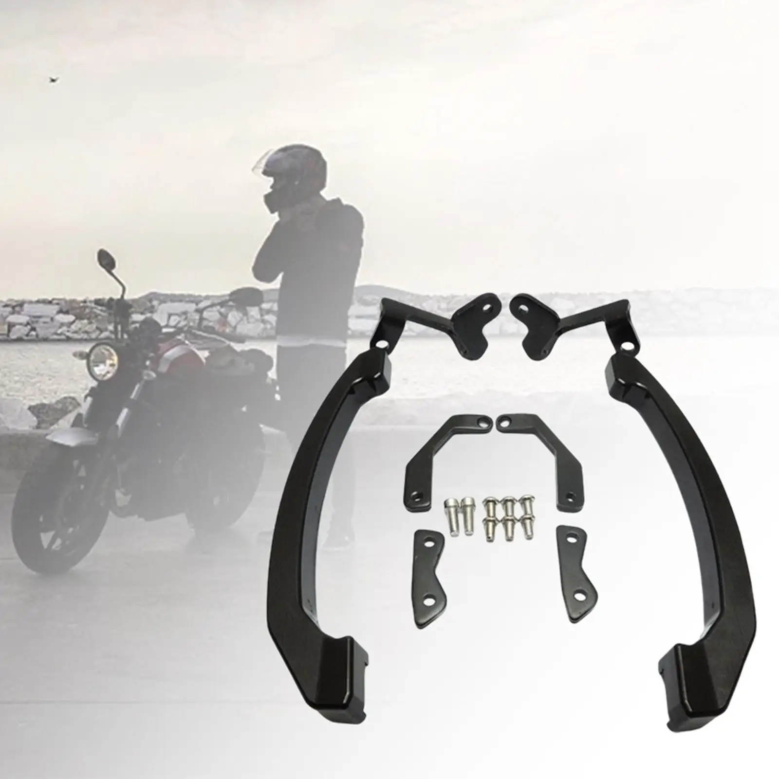 

Motorcycle Passenger Grab Rear Armrest Rear Seat Handles Seat Pillion for MT-07 FZ07 Rear Hand Grips