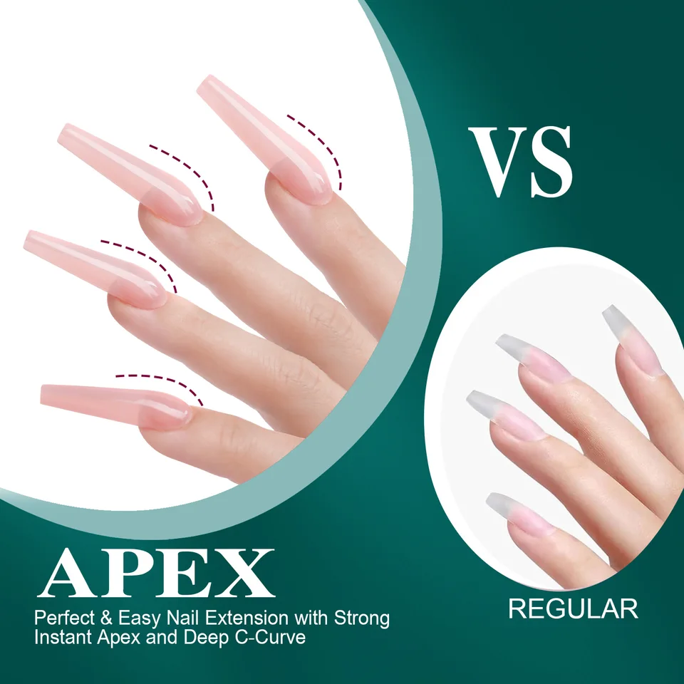 16 tallas de tips de gel curvos y suaves, uñas postizas esculpidas y naturales, cobertura completa, forma almendra, cápsulas francesas para extensión 5