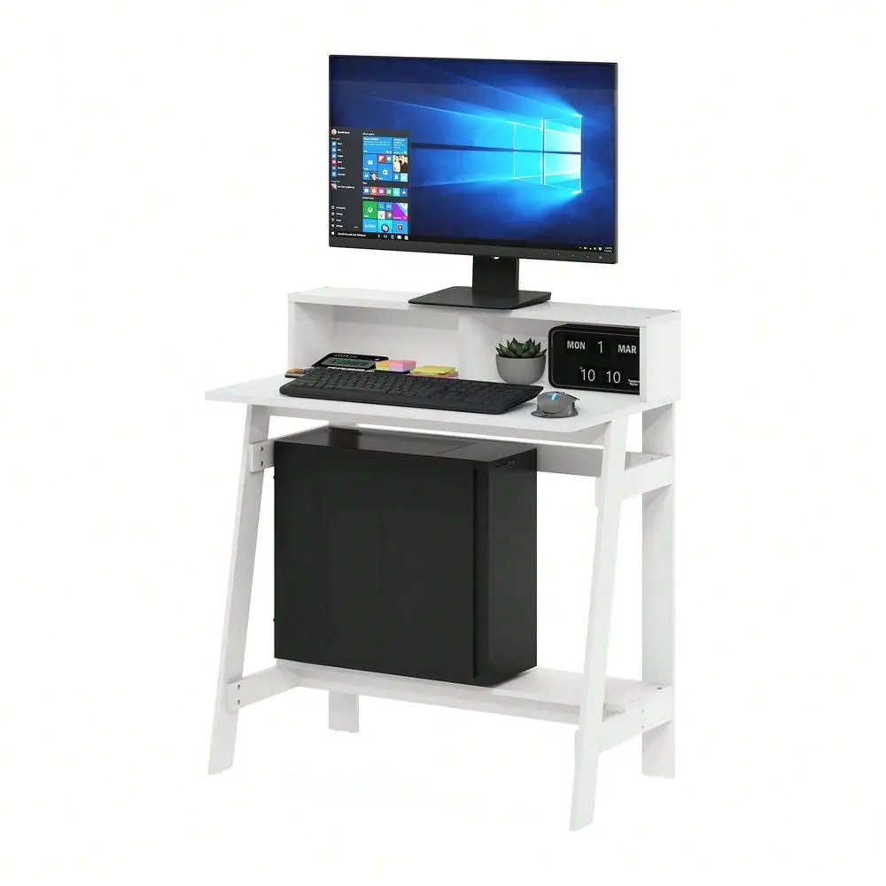 

standing desk l shaped desk tableAFrame Computer Desk With Storage Shelf, Compact Home Office Desk, Study Table, Reading Desk Fo