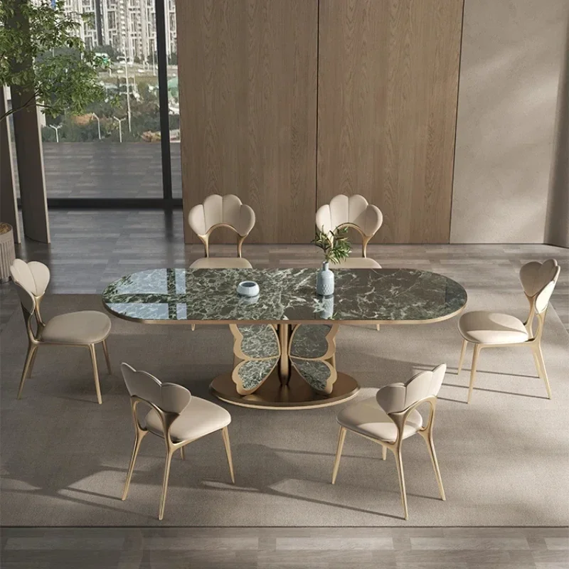 

Useful Practical Italian Mobile Dining Table Waterproof Wood Lobby Entryway Dining Table Center Luxury Furniture