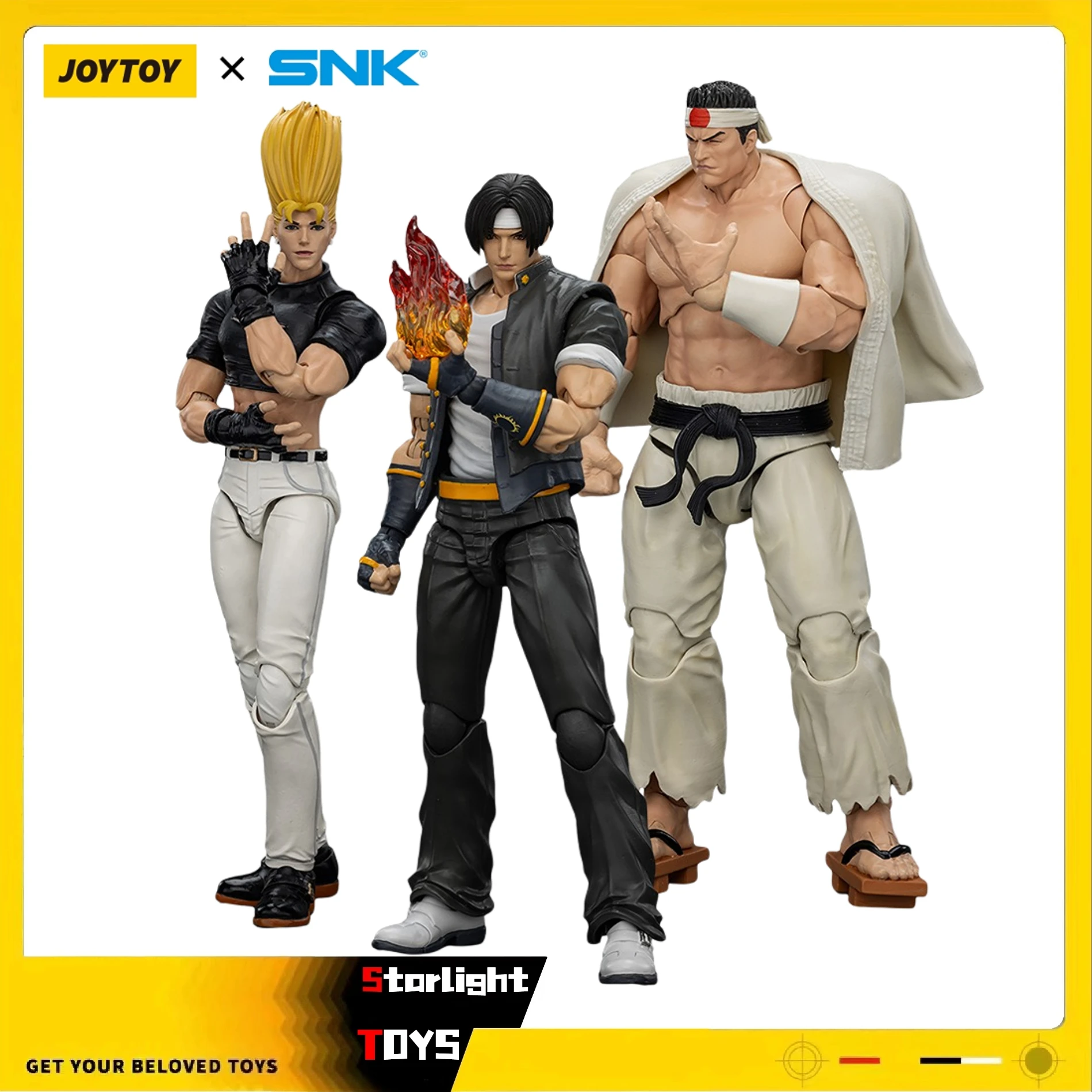

JOYTOY 1/18 Фигурка SNK KOF 98UM Hero Team Kyo Kusanagi Goro Daimon Benimaru Nikaido Модель игрушки