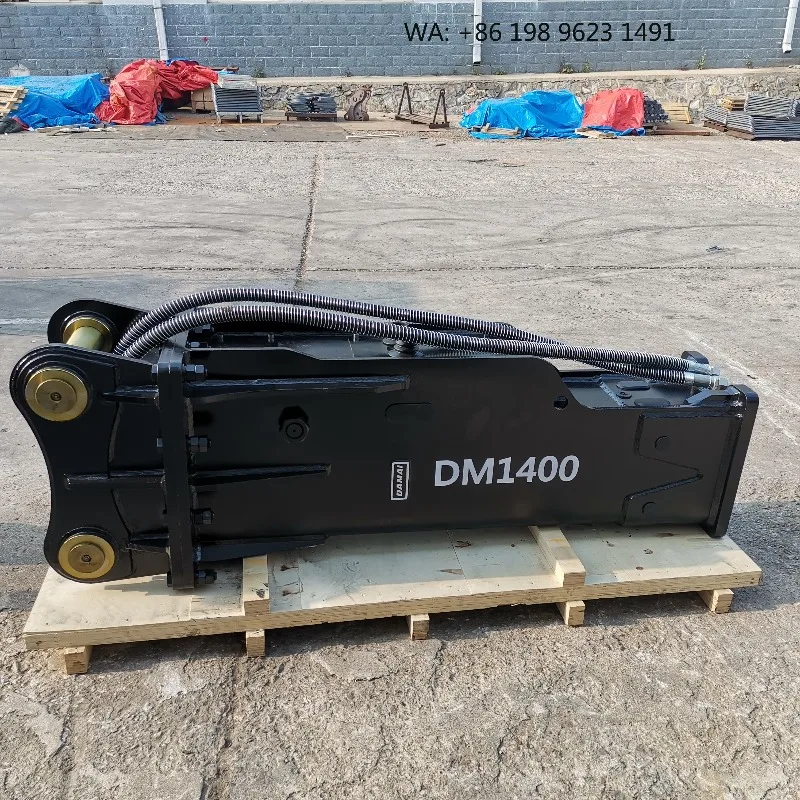 Universal Hydraulic Jack Hammer Durable Concrete Rock Breaking Tool Backhoe Loader Construction Demolition Accessory - view 2