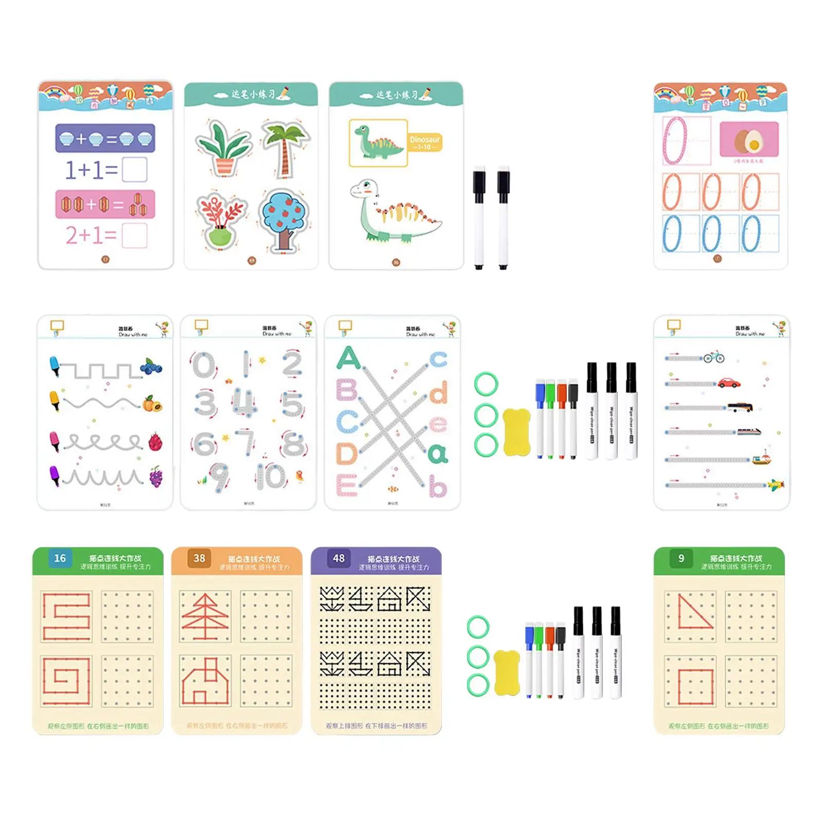 Letter Tracing Workbook for Preschool Kids Alphabet Cards Handwriting Penmanship Practice Book Educational Toy