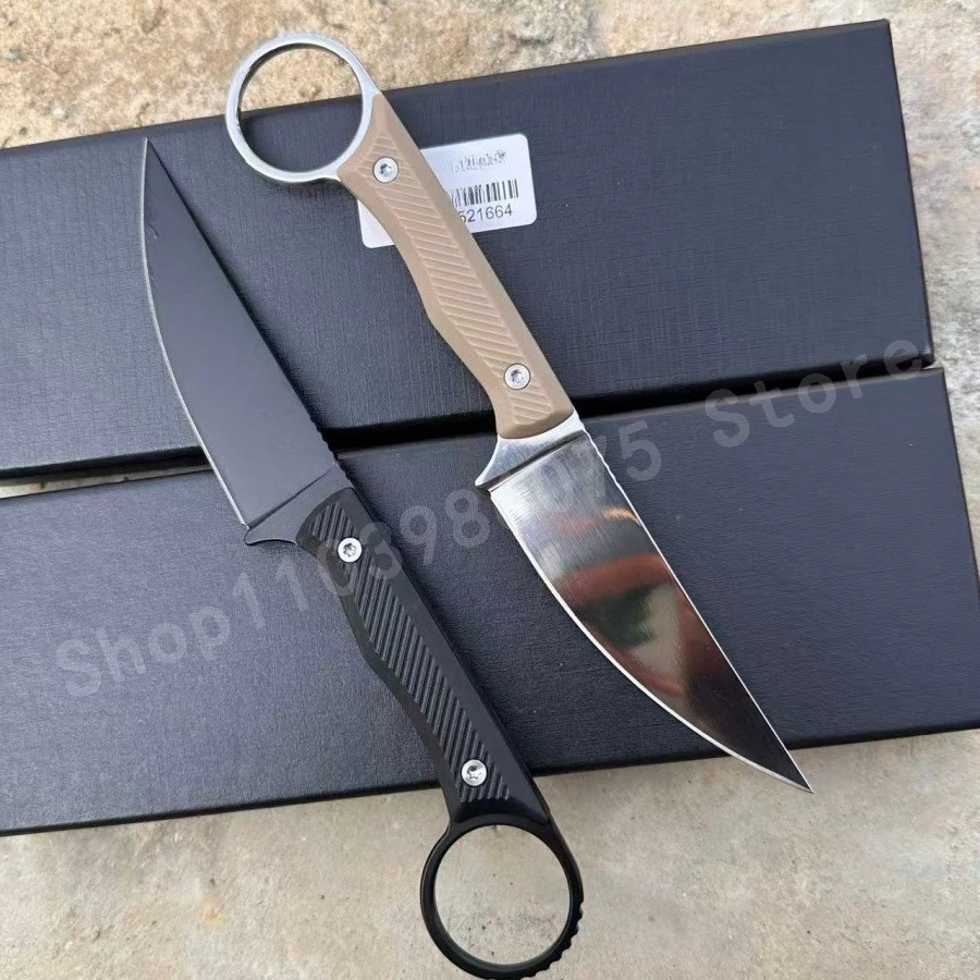 

Нож с фиксированным клинком 3,66 дюйма, сталь 8Cr13Mov, подходит для обеих рук, с эргономичной рукояткой