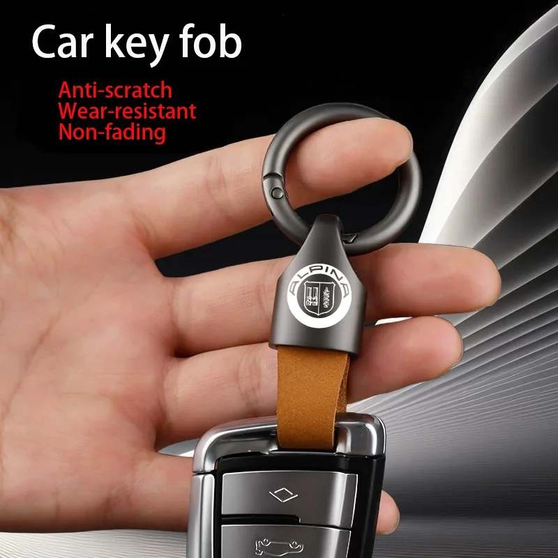 Car key ring metal ring key chain pendant for alpina bmw b3 b4 b5 b6 b7 c2 d3 d4 d5 xd3 xd4