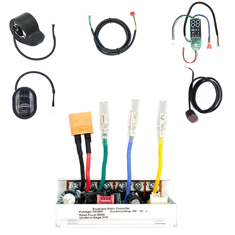 

36V 500W Controller Set for M365 Electric Scooter Featuring LED Display and Responsive Accelerator for Reliable Ride Control