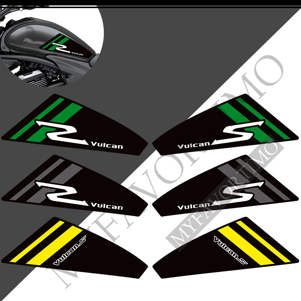 For Kawasaki VULCAN S 650 VN650 Tank Pad Stickers Decals Motorcycle Oil Gas Fuel Protector Fairing Fender Windshield