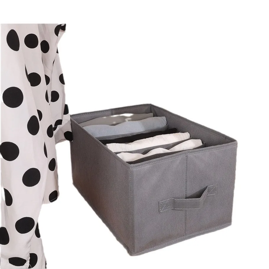 Oxford Cloth Grid Storage Box Clothing Pants Underwear Storage Box Drawer Type Sorting Storage Box