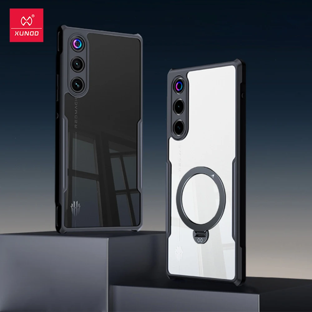 حافظة هوائية Xundd لهاتف Nubia Red Magic 10 Air RedMagic 10، غطاء مقاوم للصدمات للوسادة الهوائية، حماية للكاميرا، غطاء شفاف بشريط خلفي