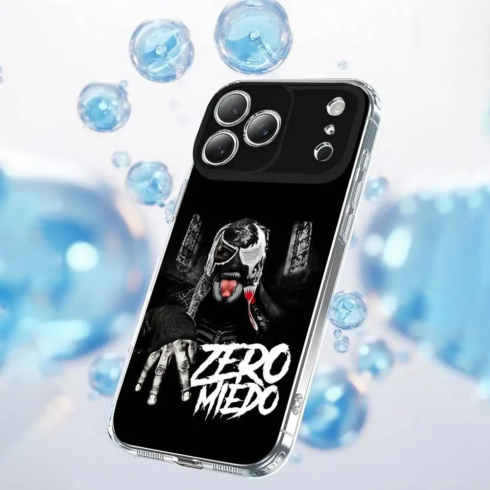 P-Penta Zero Miedo Phone Case For iPhone 17,16,15,14,13,12,11 Plus,Pro,Max,Plus,E,SE4,Air,Mini Transparent