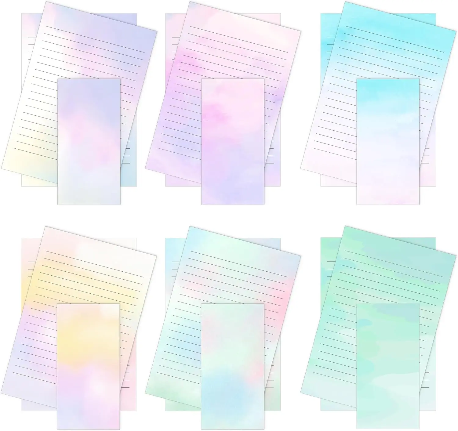 

Stationery Writing Paper Set with Envelopes, 30 Lined Letter Sheets & 18 Envelopes, 8.18x5.5 Inch for Handwritten Notes