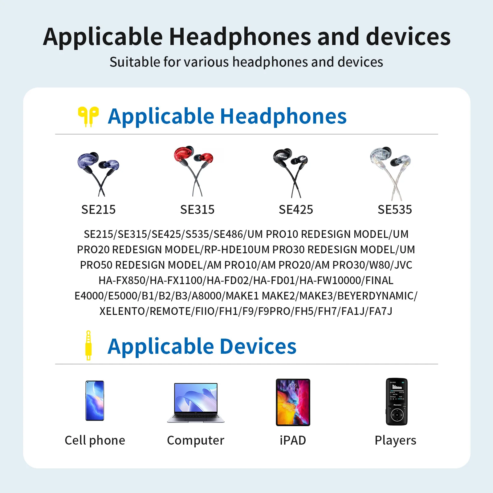 OKCSC MMCX сбалансированный кабель для наушников SHURE SE215/SE315/SE425/S535/SE486, посеребренный аудиокабель 4,4/3,5/2,5/штекер Type-C