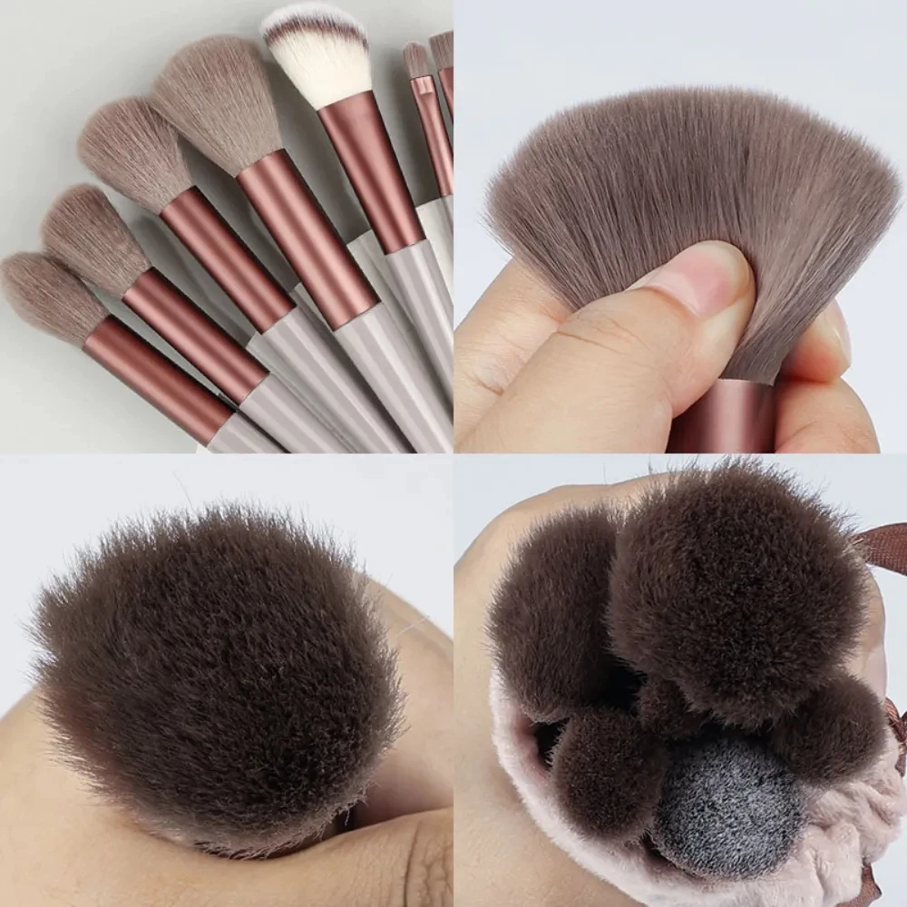 13Pcs Makeup Brush Set Make Up Concealer Brush Powder Brush Eye Shadow Highlighter Foundation Brush Soft Cosmetic Beauty Tools