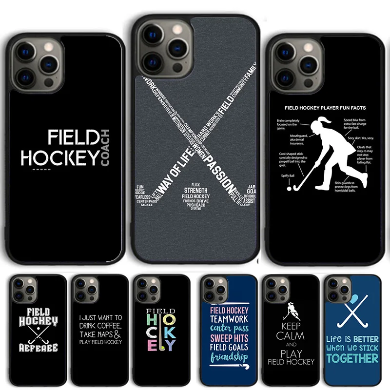 Teich Feld Hockey Handy hülle für iPhone 14 15 13 12 Mini XR XS Max Abdeckung für Apple 14 15 11 Pro Max 8 7 plus Se2020 Coque