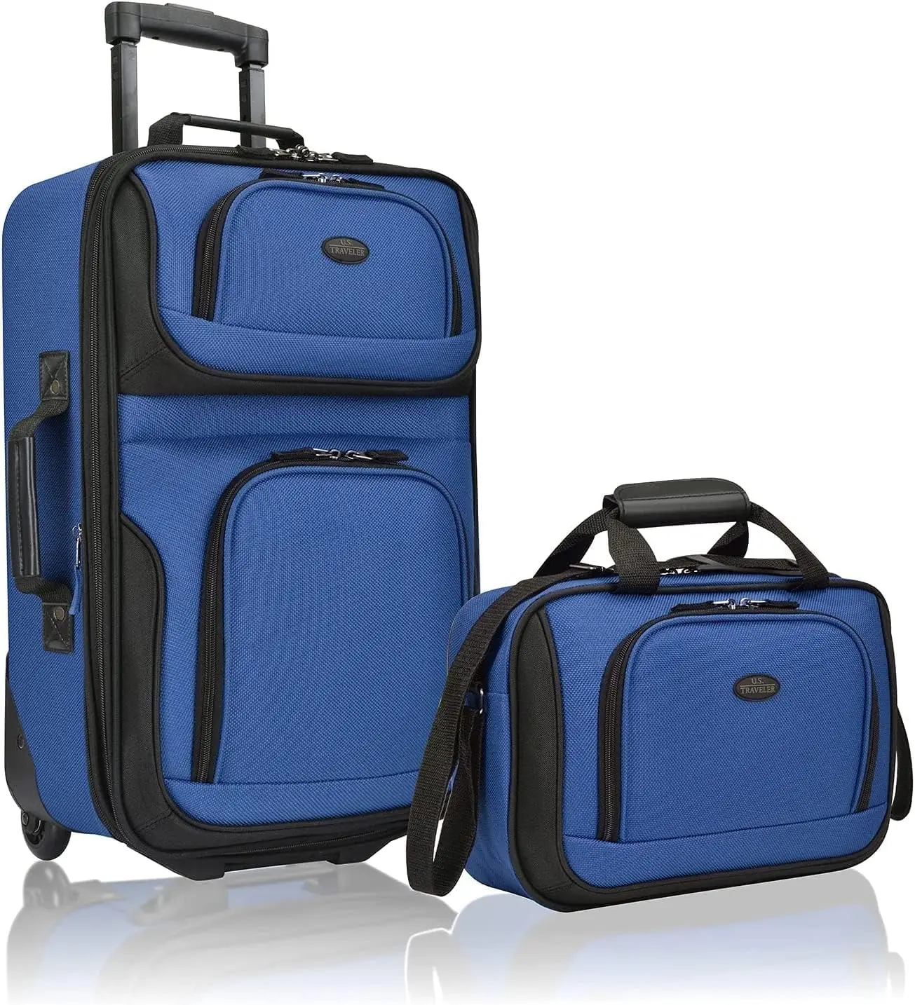 

Lightweight Rolling Carry-On Suitcase with 2 Wheels, Royal Blue for U.S. Travel