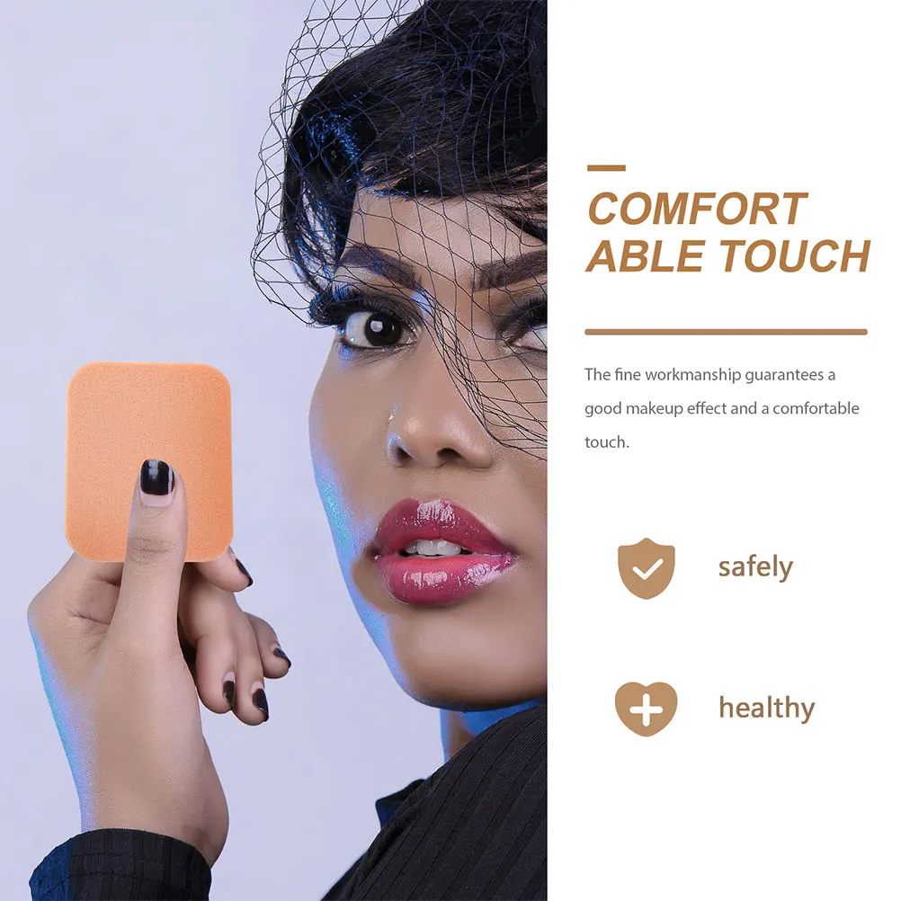 10 قطع من أدوات مكياج البودرة المنتفخة المربعة للوجه، أداة توزيع محمولة متعددة الأغراض لكريم الأساس وأحمر الخدود والرطب #4