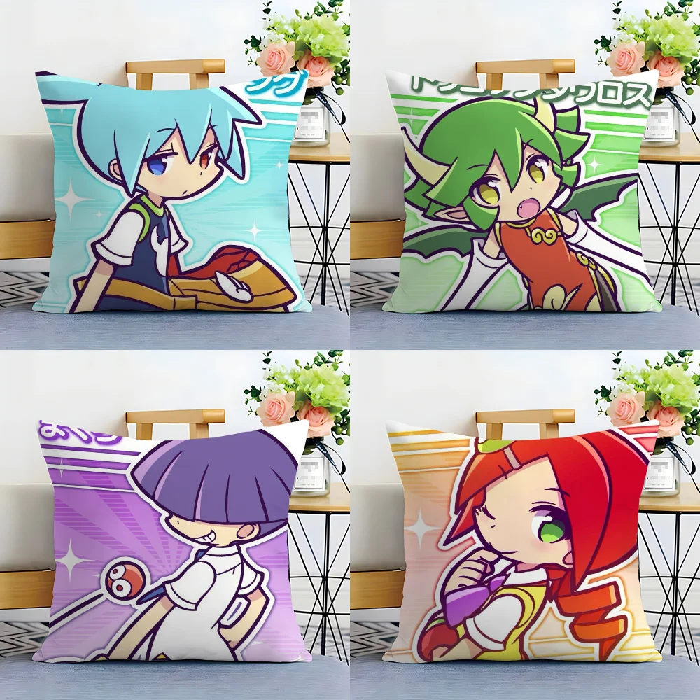 Game P-Puyo P-Pop F-Fever Anime Sig Pillow Case Plush Fabric Soft  Pillowcase Double Sided Print Cushion Cover Household Gifts