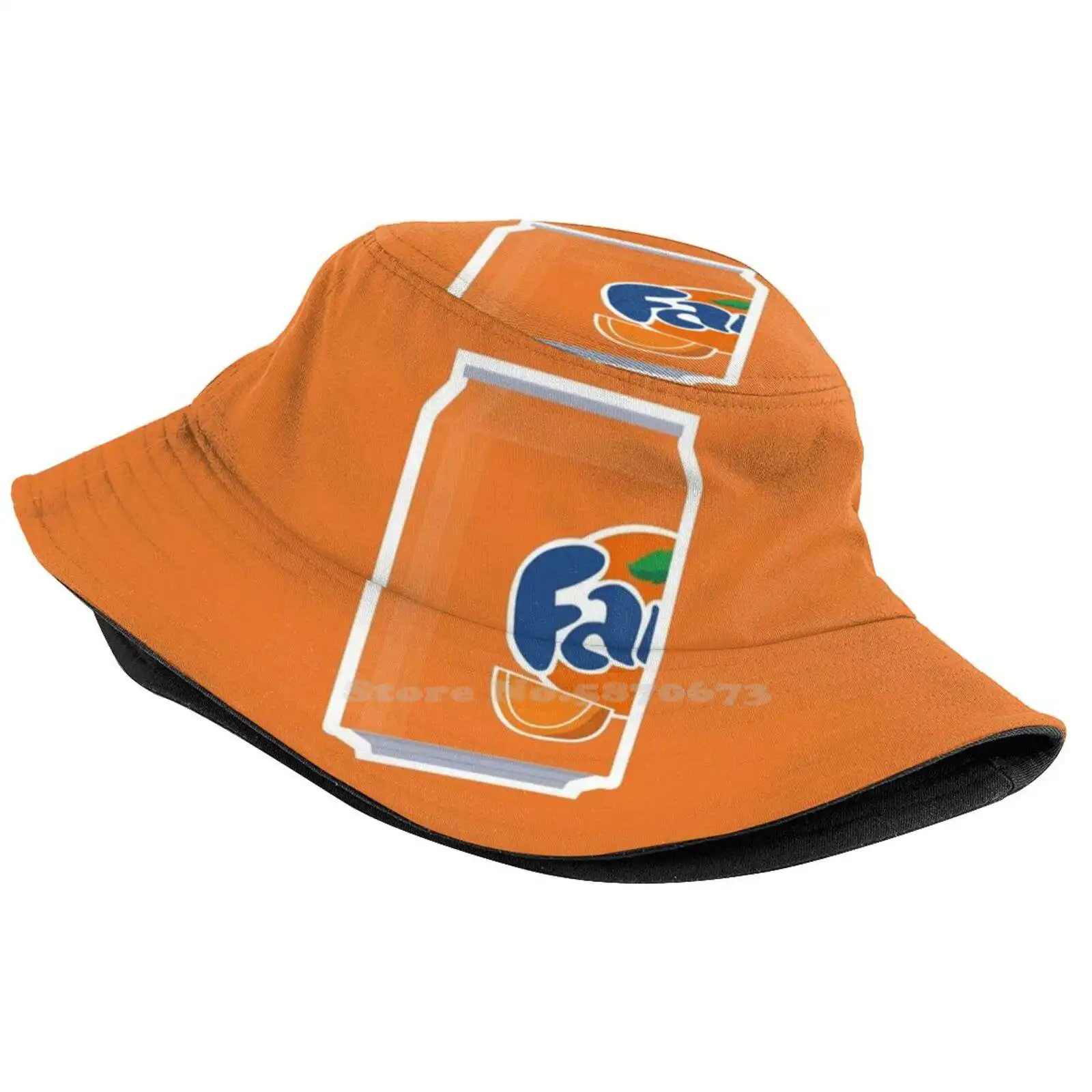 Drink Can Art 3 Fanta Sun Hat Topi Fisherman Cap Bucket Hats Coke Fun Drink Food Teenager Phone Cool Orange White Blue Case