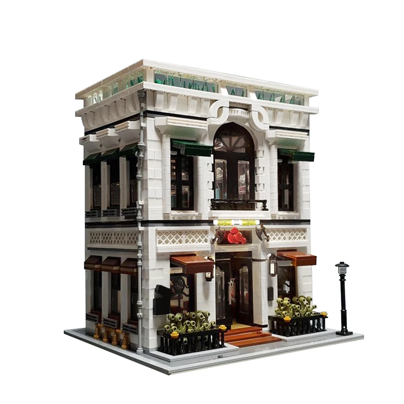 3826PCS Restaurant Building Blocks Assembly House Street Scene Brick Toys Harmless ABS Material for Family Friends Holiday Gifts