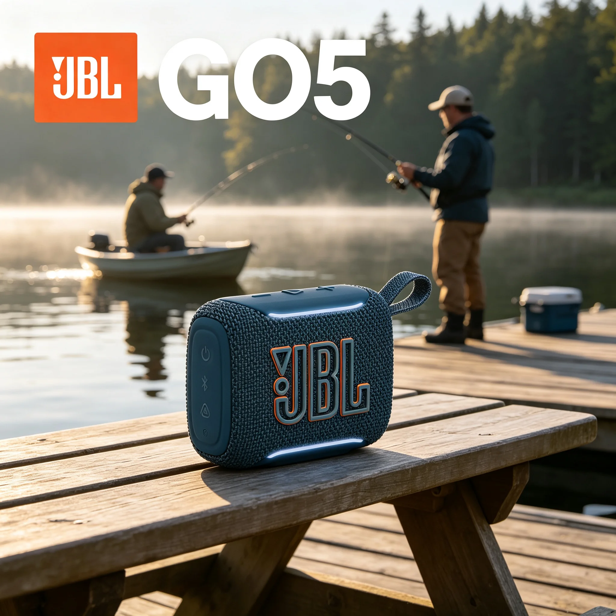 JBL GO5 Mini Outdoor Bass Speaker For Travel Shower Beach Home, USB-C Charging Portable Wireless Sound Box
