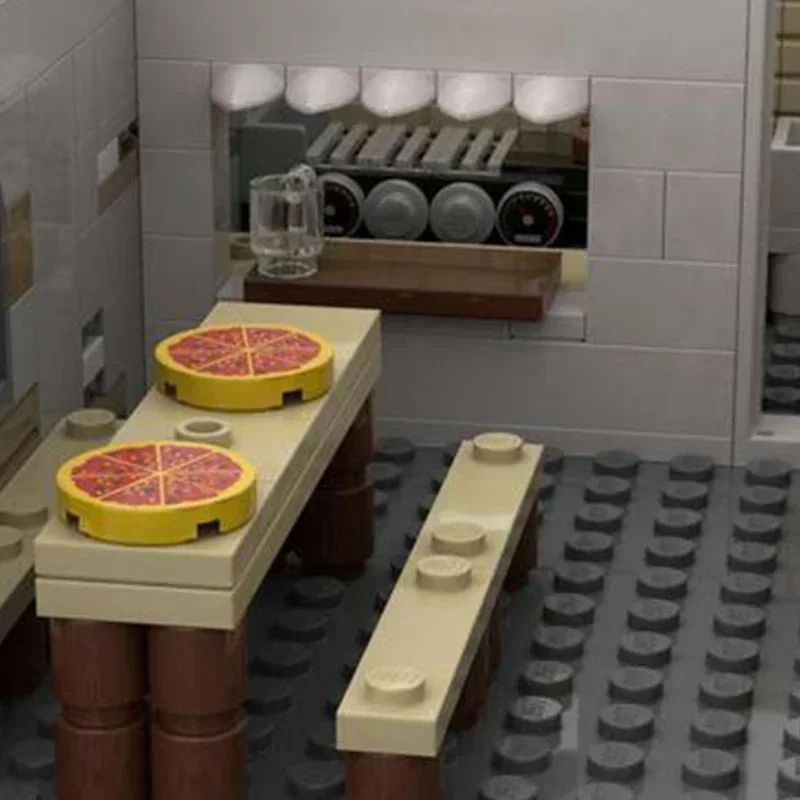 บล็อกตัวต่อโมคสตรีทวิวโมเดลความปลอดภัยสูงสุดเรือนจำอิฐเทคนิค DIY ประกอบของเล่นที่มีชื่อเสียงสำหรับเด็กของขวัญวันหยุด