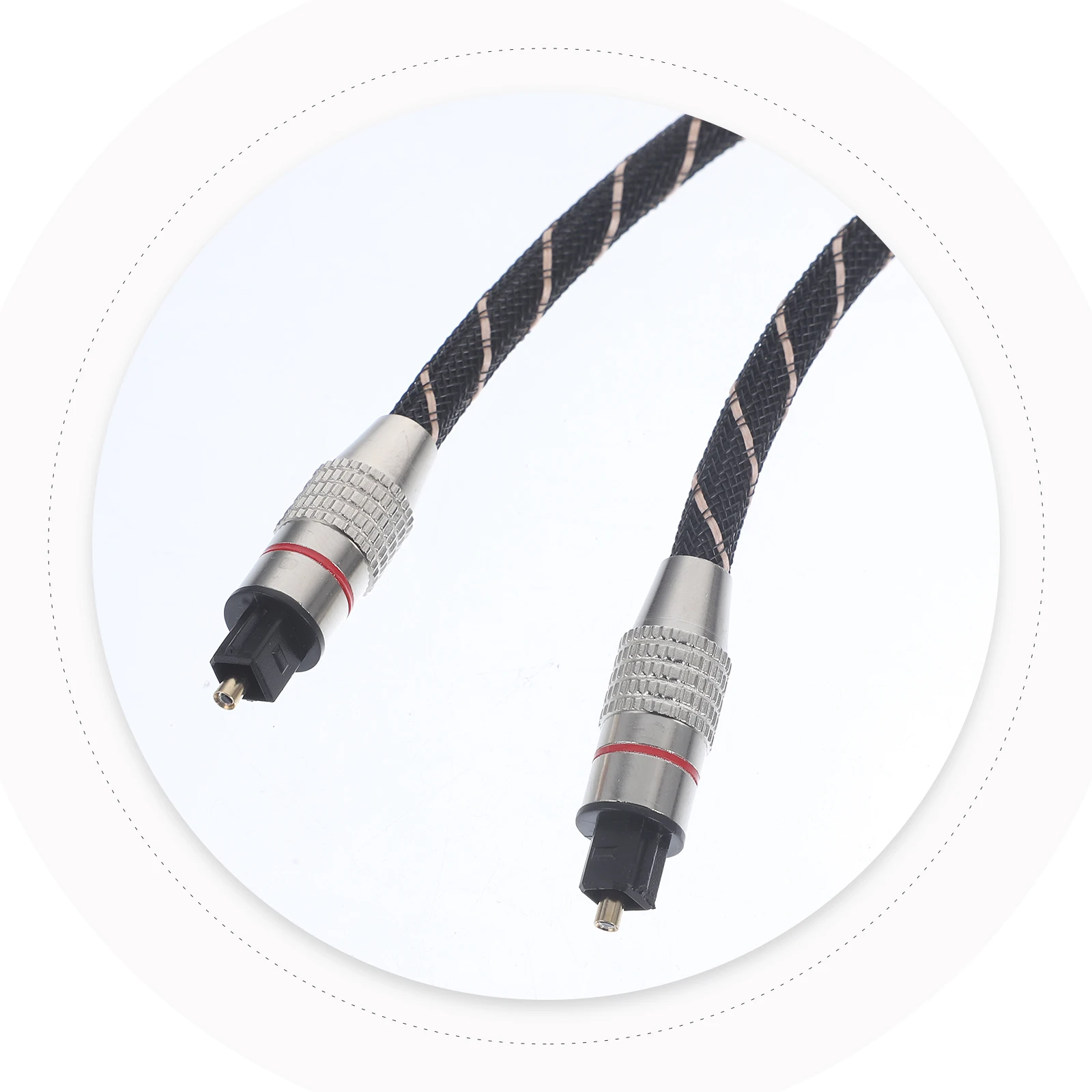 

Digital Optical Audio Cable 5.1 Fiber Optic Audio Cord for Stable Clear Sound in Optical Cable