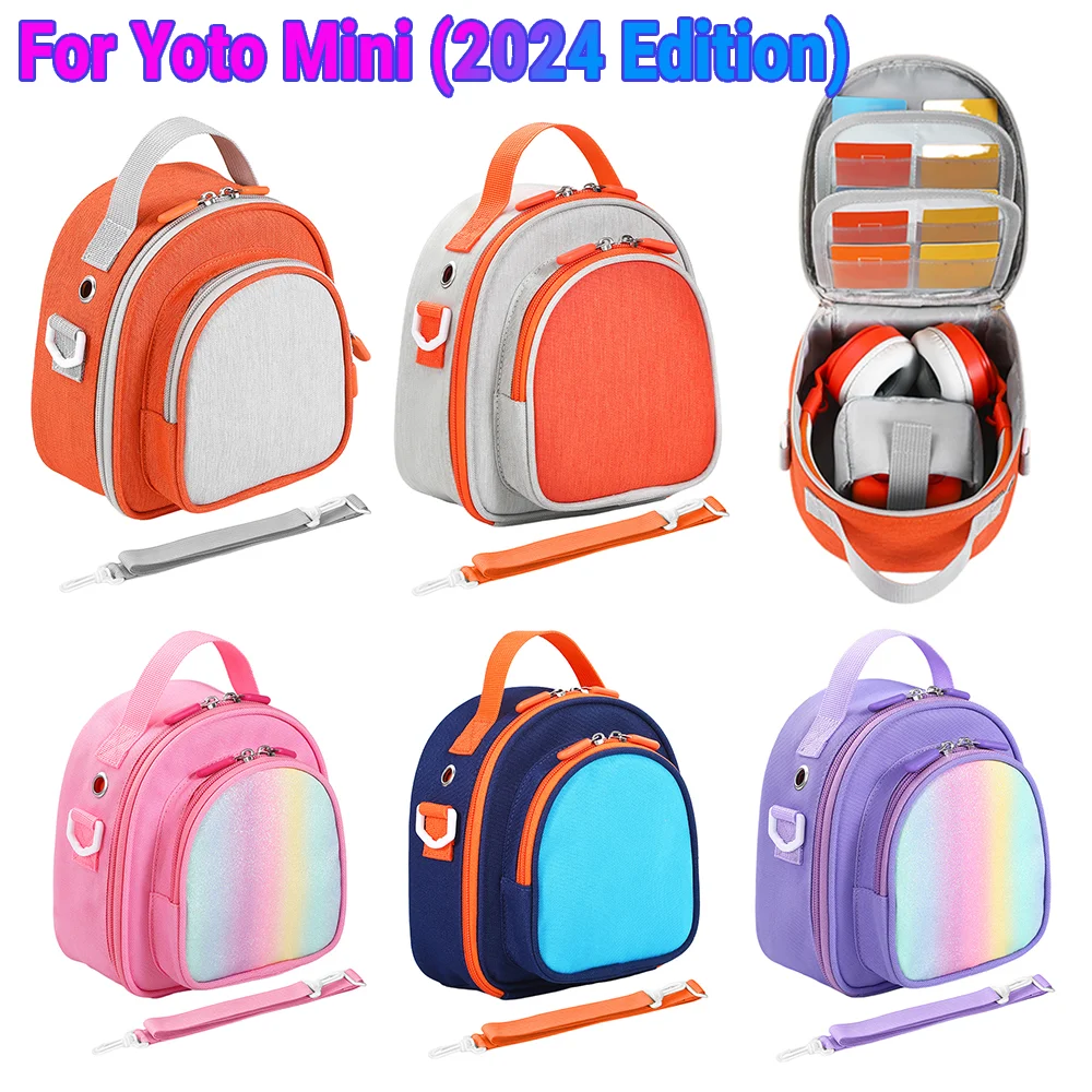 ﻿   حقيبة سفر واقية حقيبة تنظيم لمشغل موسيقى الصوت Yoto Mini 2024 حقيبة تخزين ملحقات سماعات الرأس