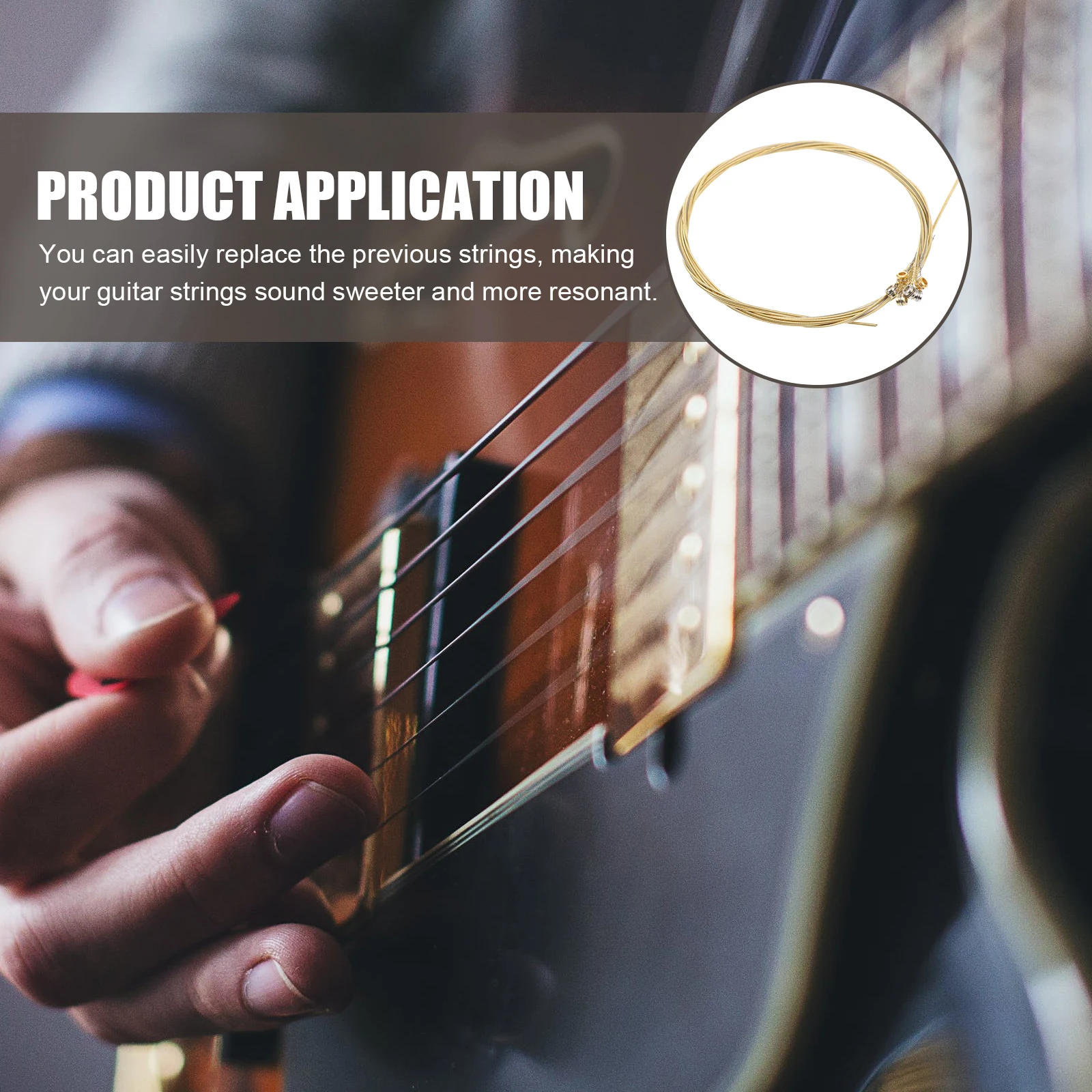 

Guitar Strings Convenient Guitar Strings String for Folk Guitar Decor Guitar Strings Guitar Accessory