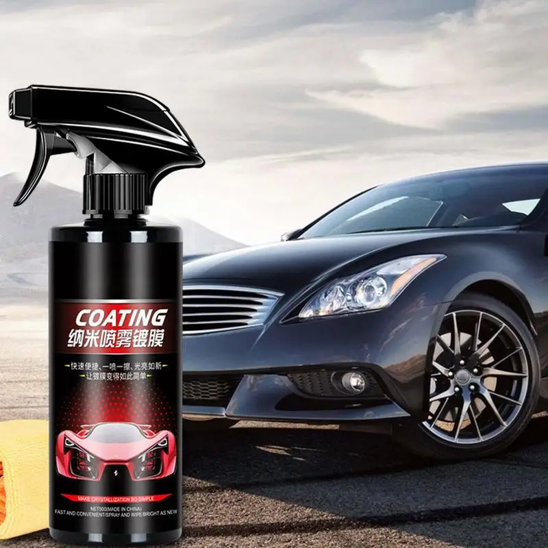 Auto Coating Agent Spray 16.91oz Coating Wax Liquid Spray Anti-fading Car Paint Maintenance Wax For Various Motorbikes Scooters