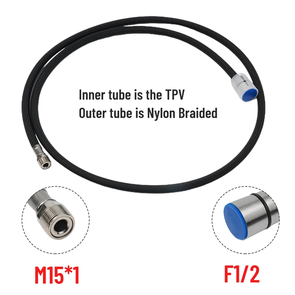 

High Quality Tools Shower Hose Replacement Length 1500 Mm Flexible For Sink Kitchen Faucet Parts Replacement Tube